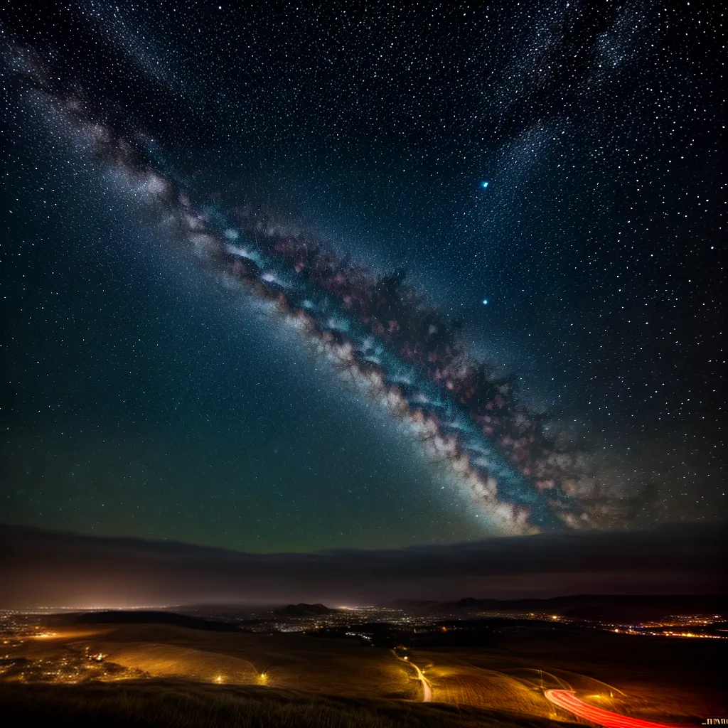 Fotos noite estrelada sonho infantil