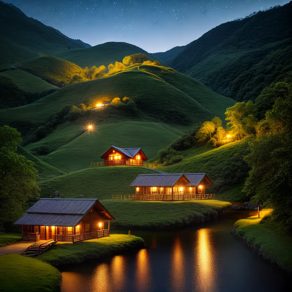 o Significado de Sonhar com Estrelas no Turismo Rural? 4 Fotos noite estrelas cabana campo rural