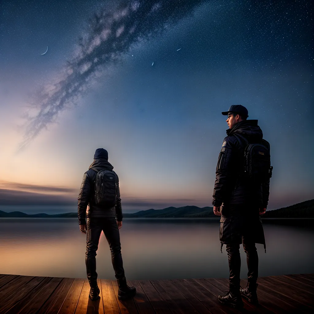 Aventure-se nas Profundezas dos Sonhos: O que eles Realmente Significam 2 Fotos noite estrelas lago pessoa