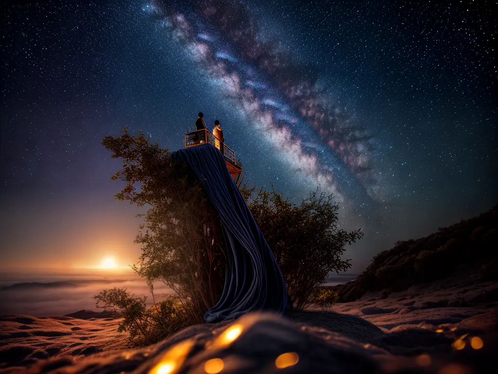 Fotos noite estrelas lua misterio desvendando