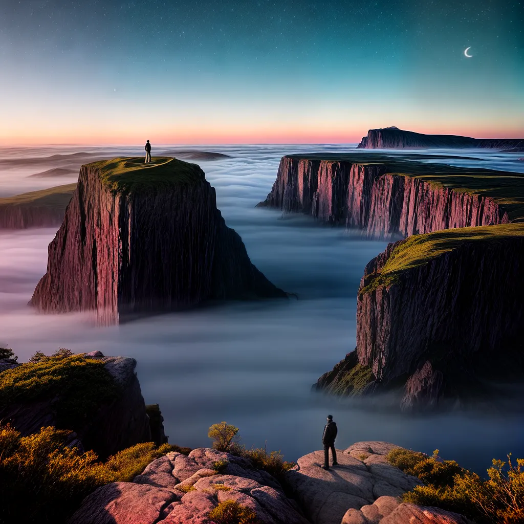 ando os Segredos dos Sonhos Inexplorados 3 Fotos noite estrelas lua paisagem ilhas