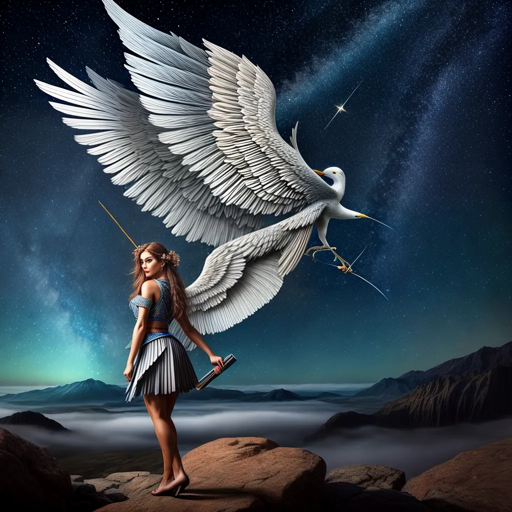Decifre Seus Sonhos: Mártir que Controlava e Versificava na Vida Noturna 3 Fotos noite poetica ilustracao asas celestial