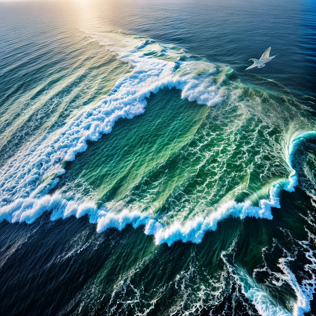 Lamentos Celestiais: O Significado de Sonhar com uma Ave-Marinha 5 Fotos oceano azul gaivota voo por do sol