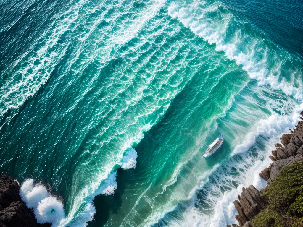 Fotos oceano azul sereno reflexao subconsciente