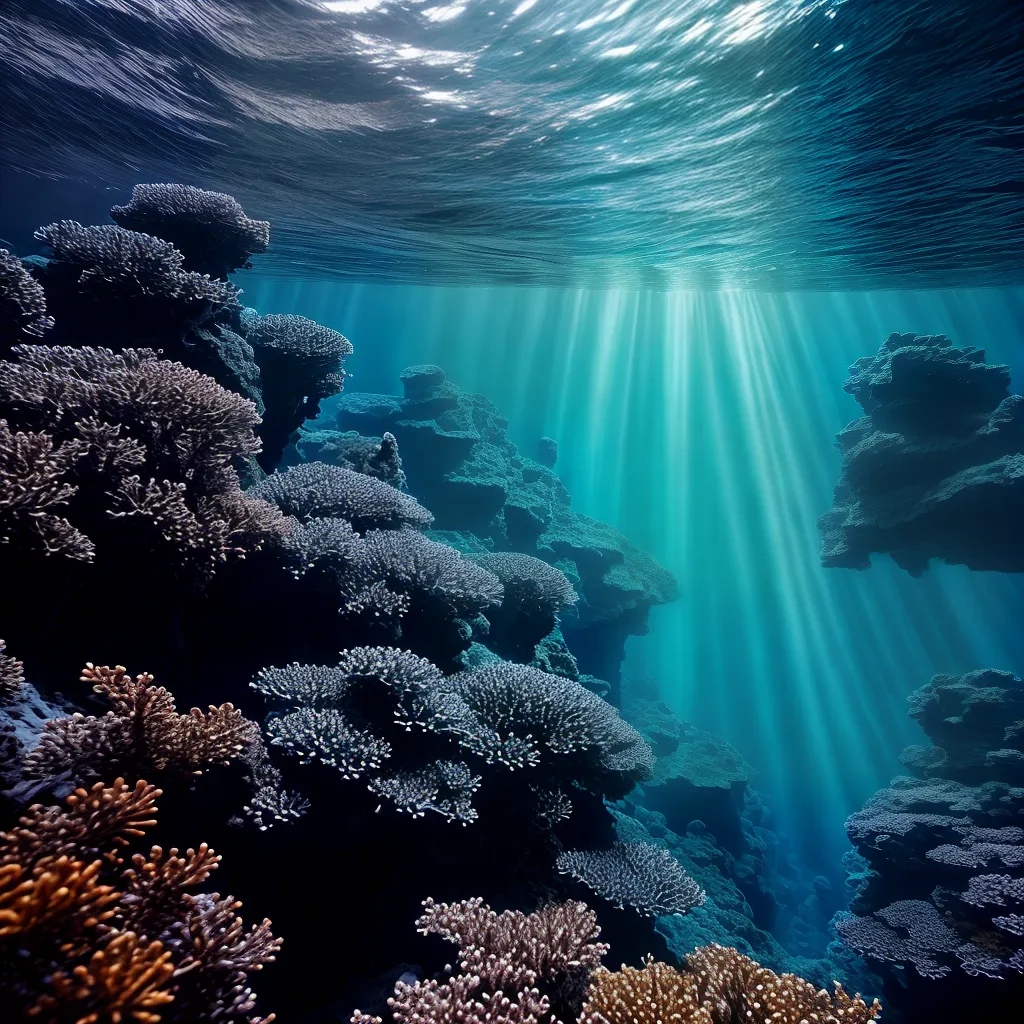 Fotos oceano profundidade azul misterio