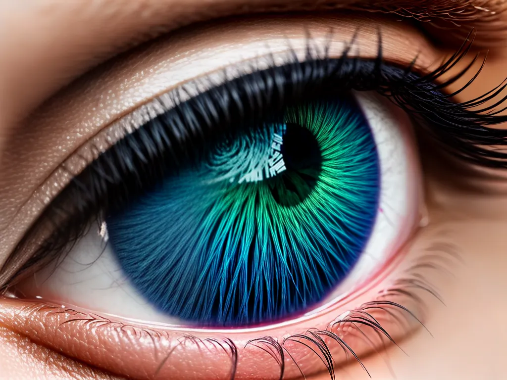 Fotos olhar colorido mistico