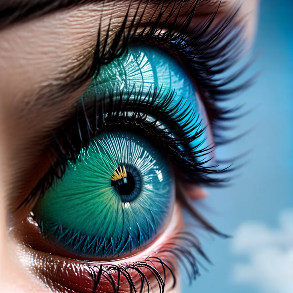 8. Sonhar com os Olhos: Oculista Revela o Verdadeiro Significado 6 Fotos olho sonhador cores iridescentes
