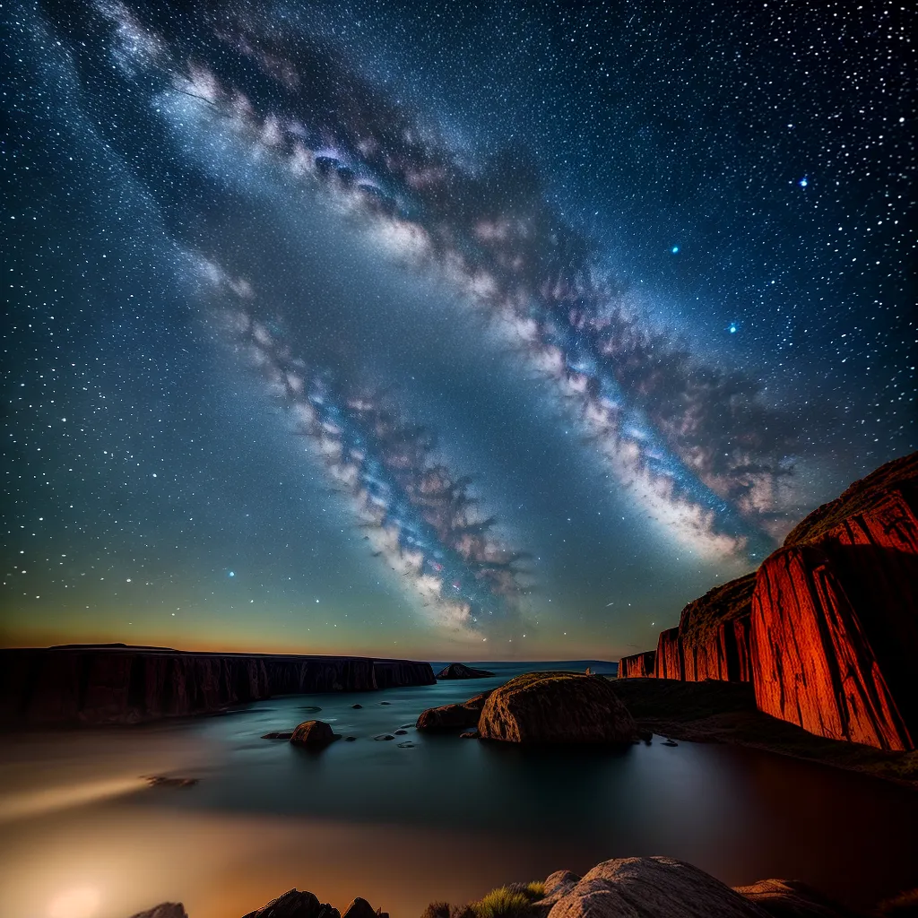 Fotos paisagem estrelas boleadoras lassos