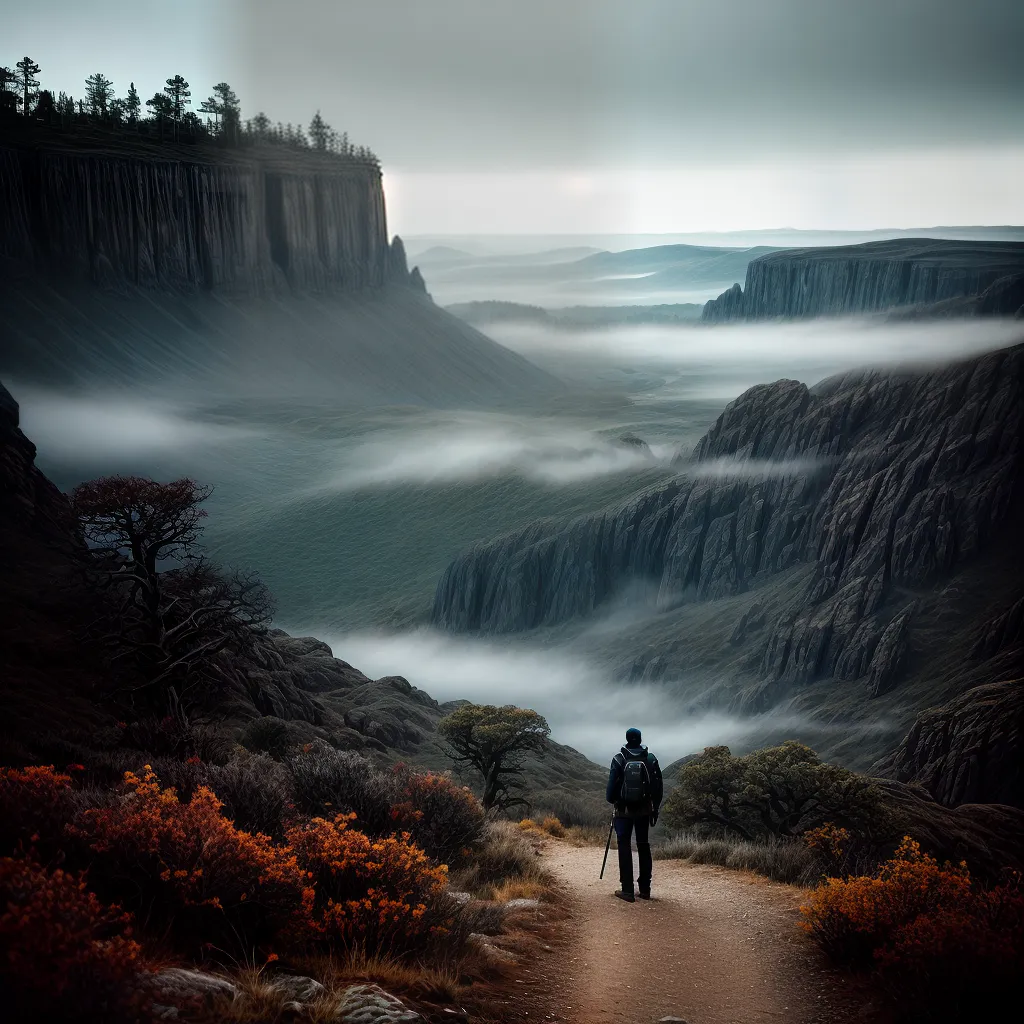 Significado de Sonhar com Paisagens Perversas: Descubra o Enigma 3 Fotos paisagem misteriosa nevoeiro figura enigmatica