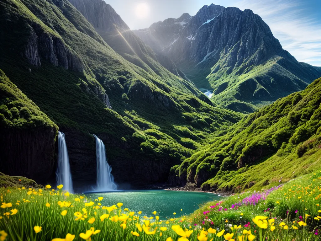 Descubra o incrível significado de sonhar com a natureza exuberante 6 Fotos paisagem montanhas cachoeira flores