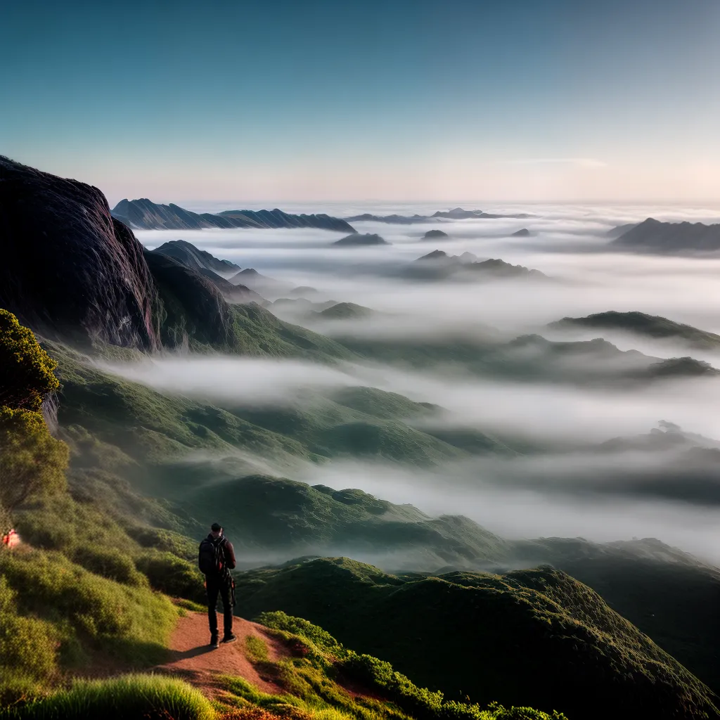Descubra o significado por trás da neblina misteriosa dos sonhos 4 Fotos paisagem nebulosa figura solitaria