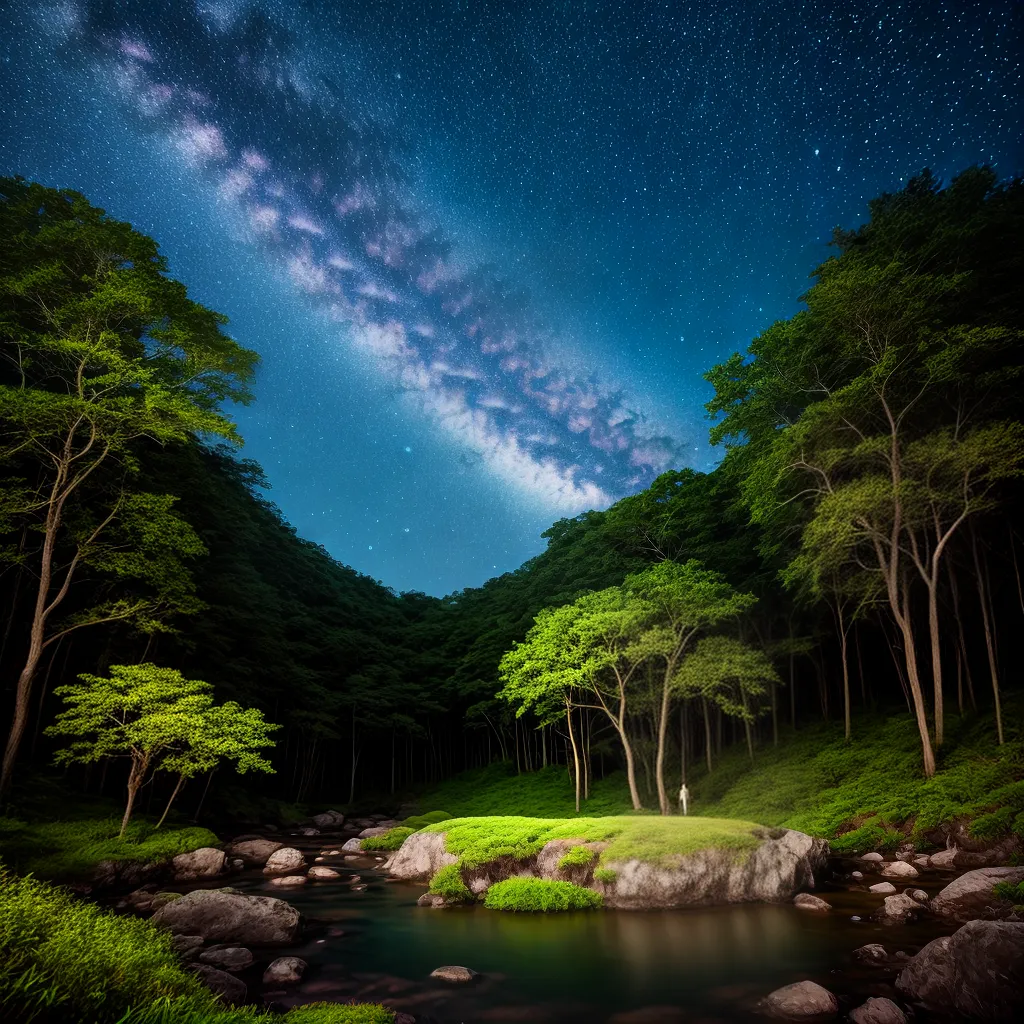 Despertares Mágicos: Qual o Significado de Sonhar com Desconhecidos? 4 Fotos paisagem noturna sonhos misterio