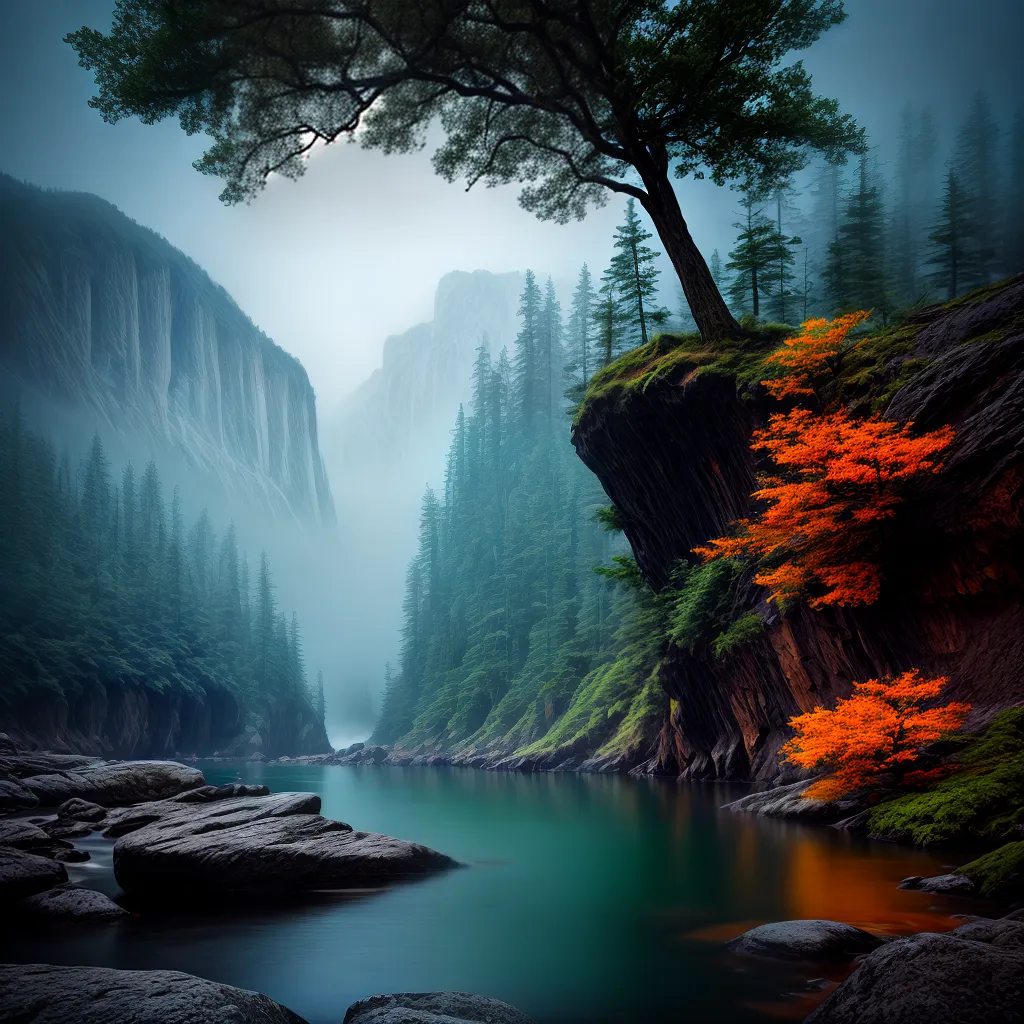 Fotos paisagem onirica figura misteriosa simbolos criaturas