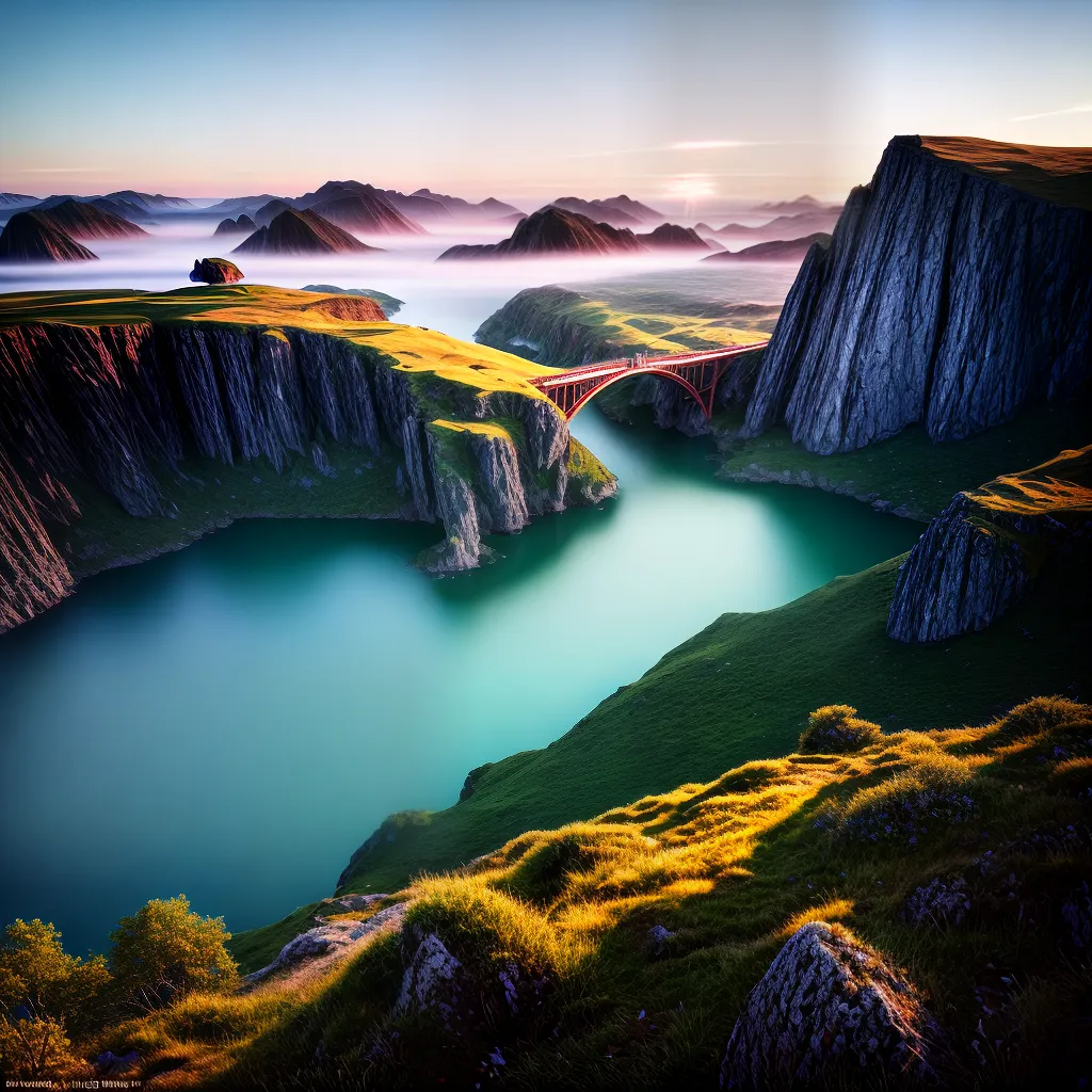 Desvendando o Espaço dos Sonhos: Conexões e Mensagens 6 Fotos paisagem onirica ilhas flutuantes luz
