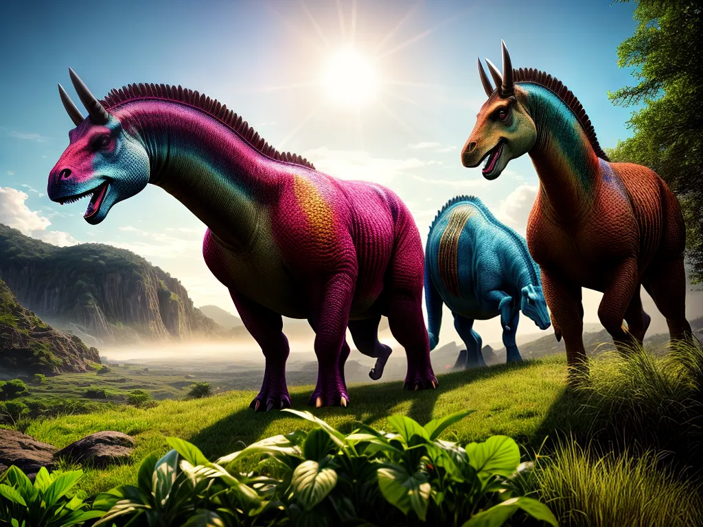 Desvende os Mistérios dos Sonhos com Dinossauros Herbívoros 4 Fotos paisagem prehistorica dinossauros vegetacao