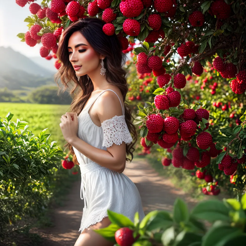Fotos paisagem sonhadora cores frutas juicy