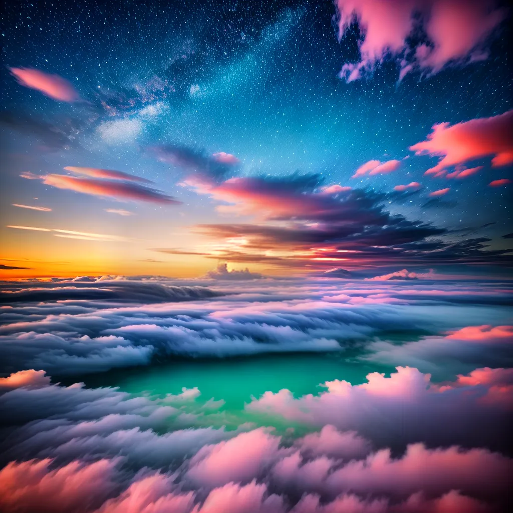 Fotos paisagem sonhadora nuvens estrelas nomes