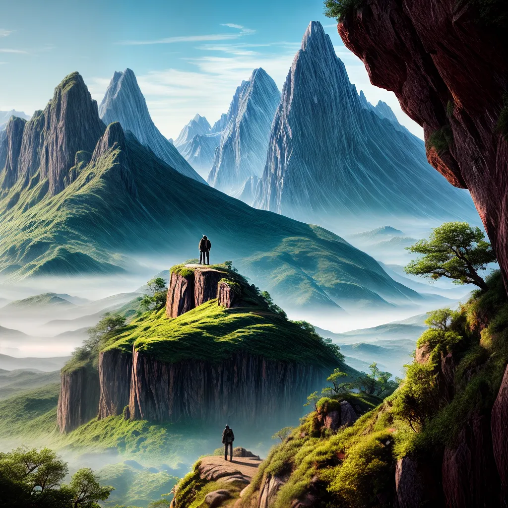 Fotos paisagem sonho montanhas caminho misterioso