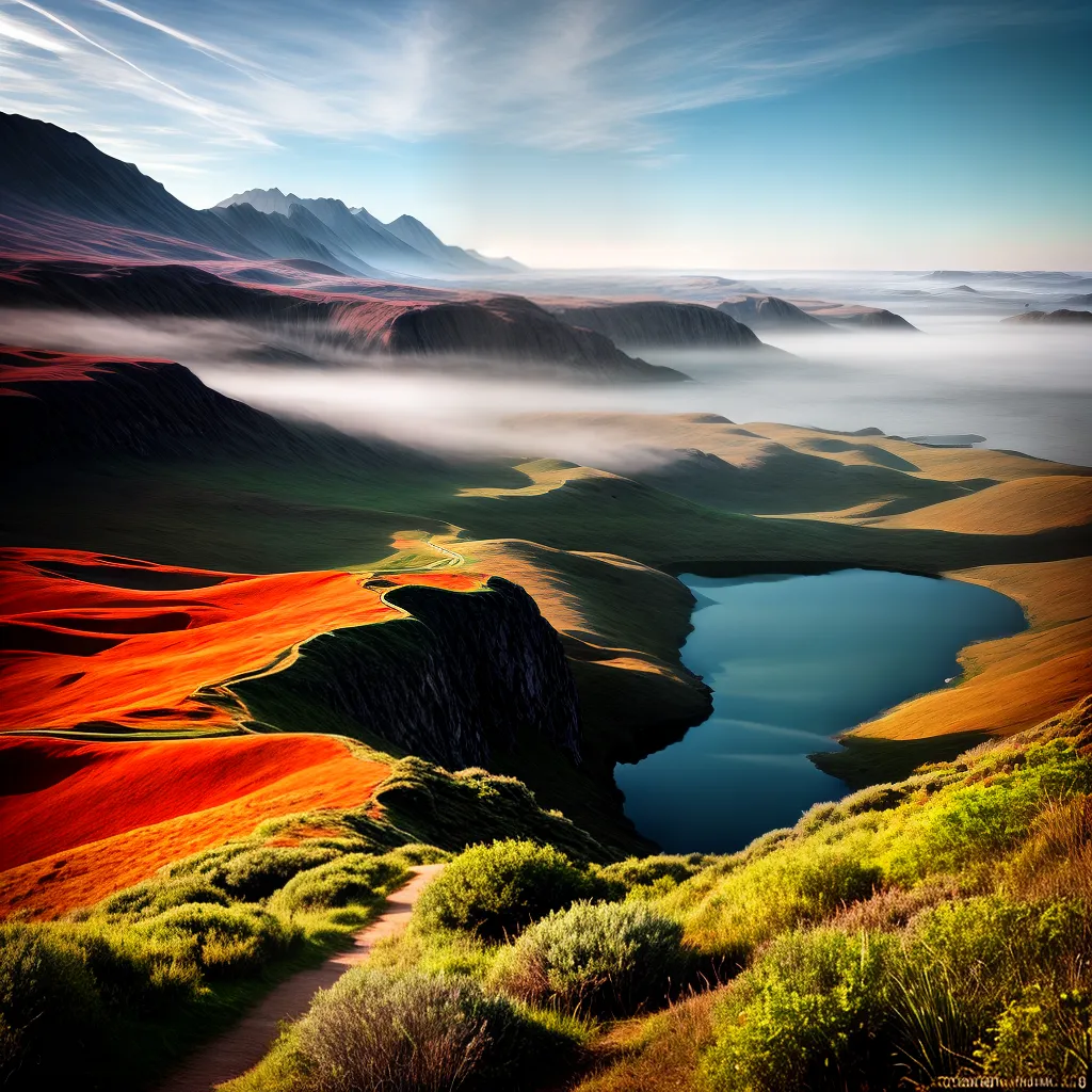 Fotos paisagem surreal colorida simbolos secretos