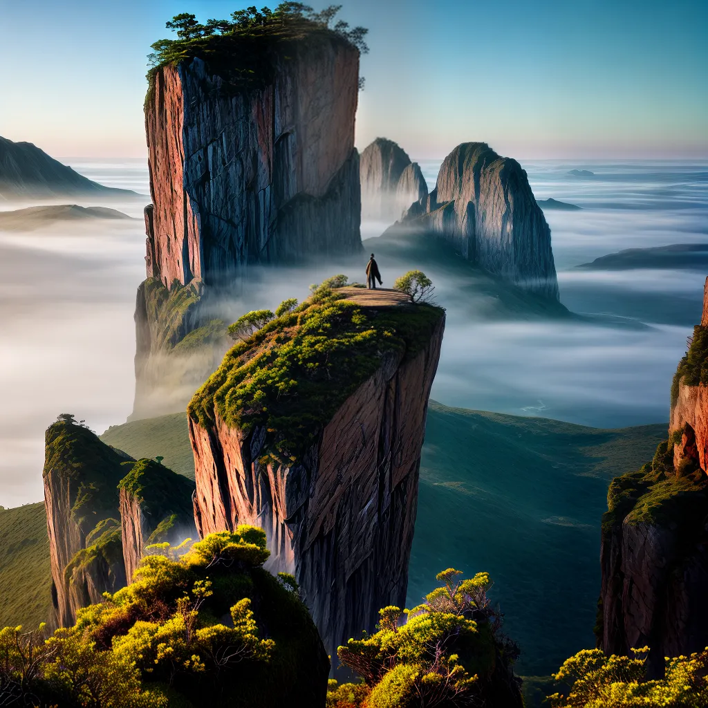 Aventure-se no Mundo dos Sonhos: Explore o Significado e a Fascinação por seres Misteriosos 4 Fotos paisagem surreal ilhas flutuantes criaturas misticas