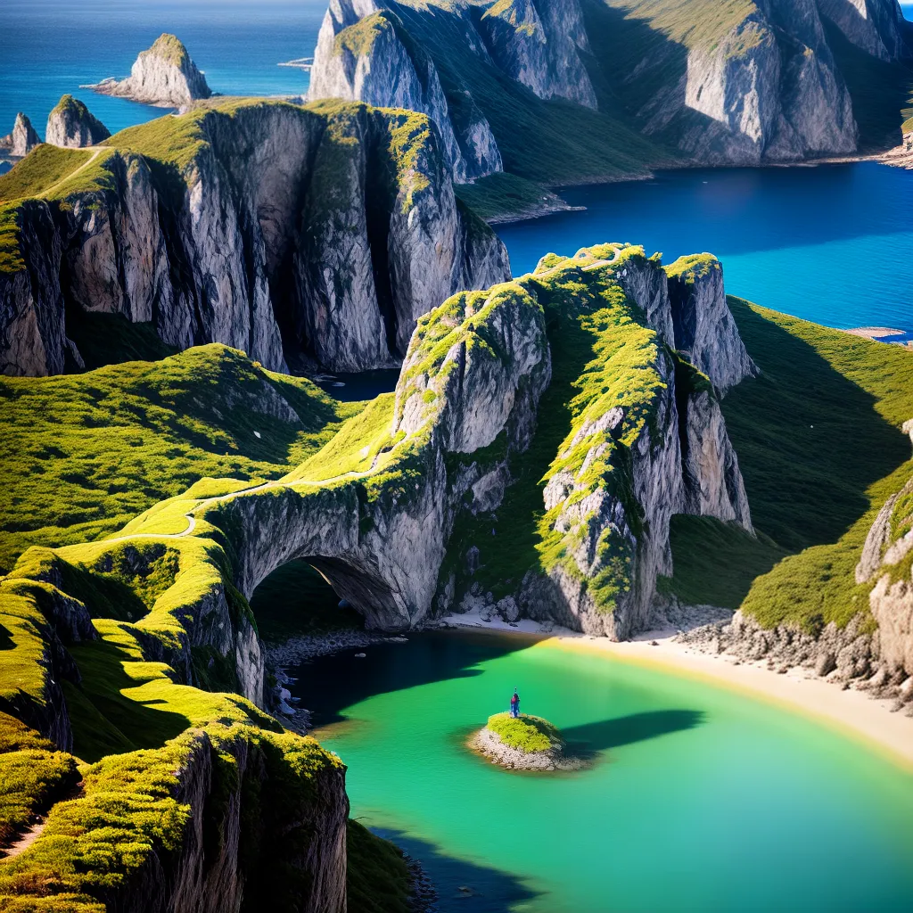 Fotos paisagem surreal ilhas flutuantes sonhos 1