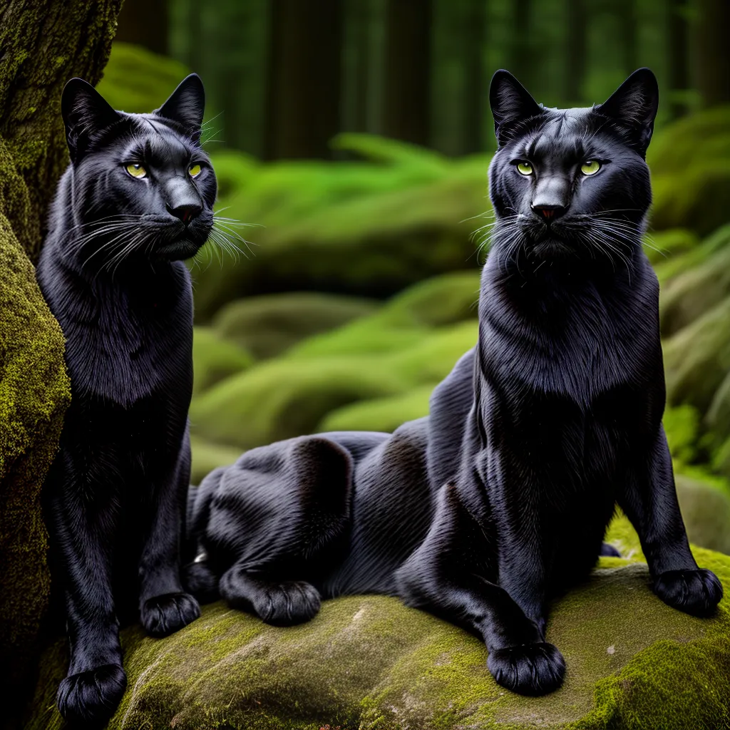 Fotos pantera negra olhos verdes misterio