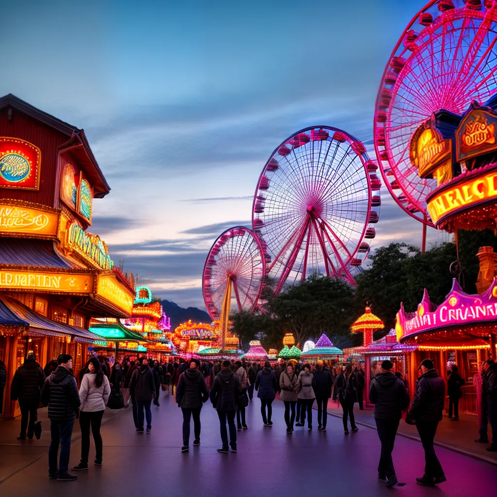 Significado dos Sonhos: A Incrível Jornada pelo Parque de Diversões 4 Fotos parque sonho por do sol diversao