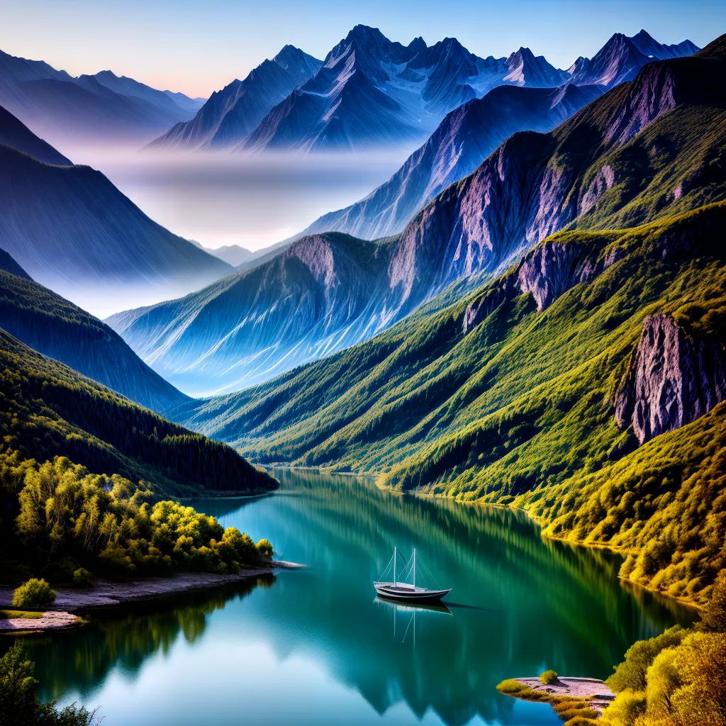 Qual o Significado de Sonhar com Tumulto e Confusão? 3 Fotos paz serenidade lago montanhas barco