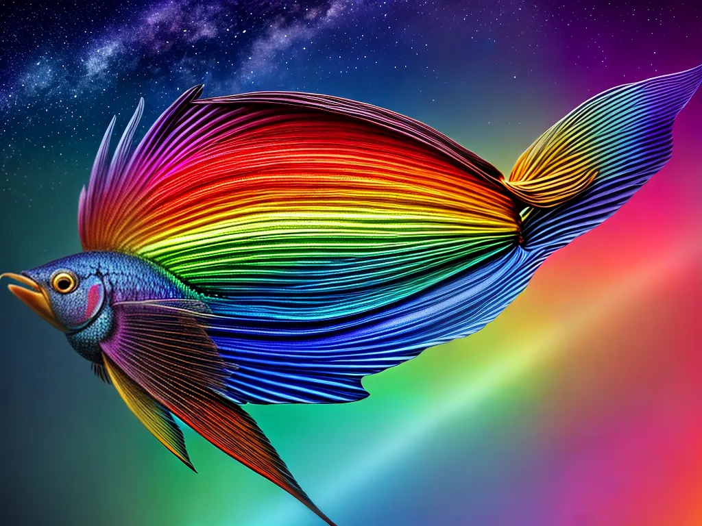 Sonho com Peixe e Pássaro 5 Fotos peixe voador passaro arco iris