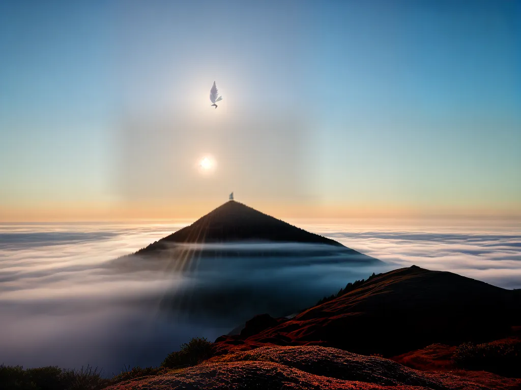 1. Descubra o Significado dos Sonhos Brancos e Claros 5 Fotos pena branca ceu azul 1