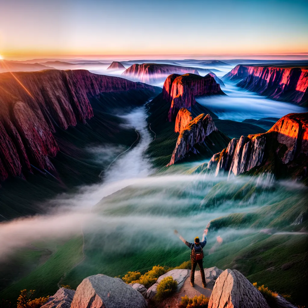 A Importância do Reconhecimento dos Sonhos na Realização Pessoal 6 Fotos pessoa cima montanha amanhecer
