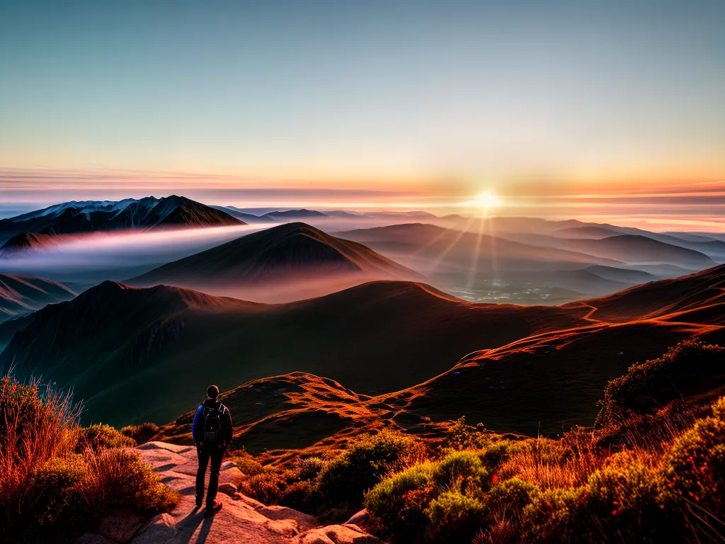 De Maneira Satisfatória: Descubra o Real Significado dos Sonhos 2 Fotos pessoa cima montanha por do sol 4