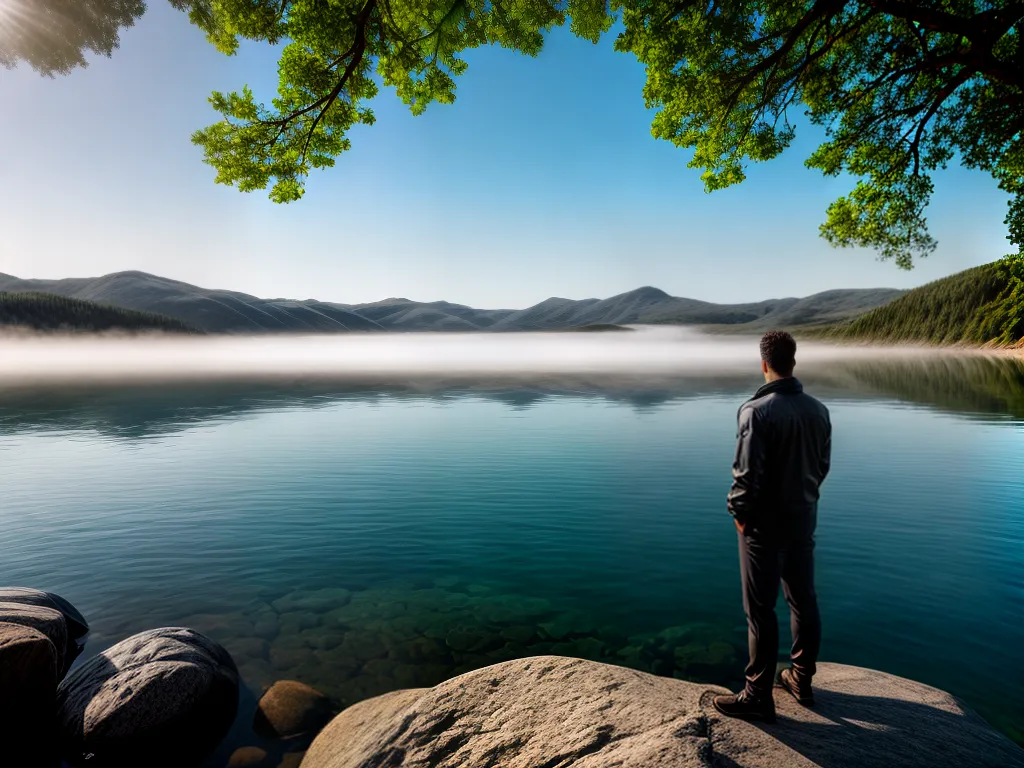 Sonhar com Água: O Que isso Pode Estar Querendo Dizer? 2 Fotos pessoa lago sereno reflexao tranquilidade