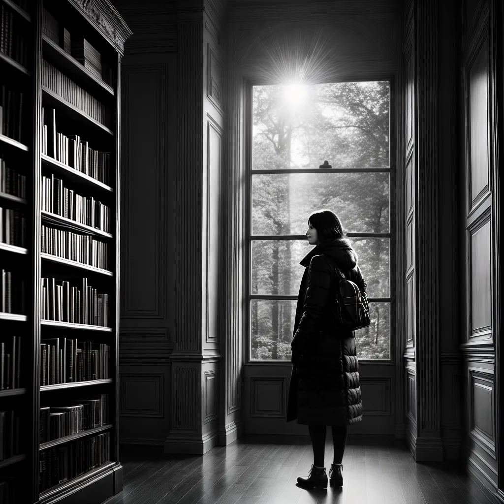 Fotos pessoa livraria luz janelas conhecimento