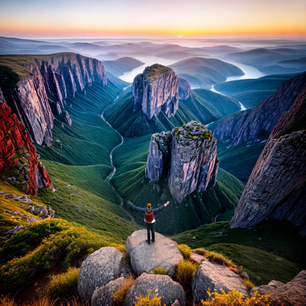 Descubra seu Sonho Favorito: Significados Surpreendentes 6 Fotos pessoa montanha por do sol deslumbrante 2