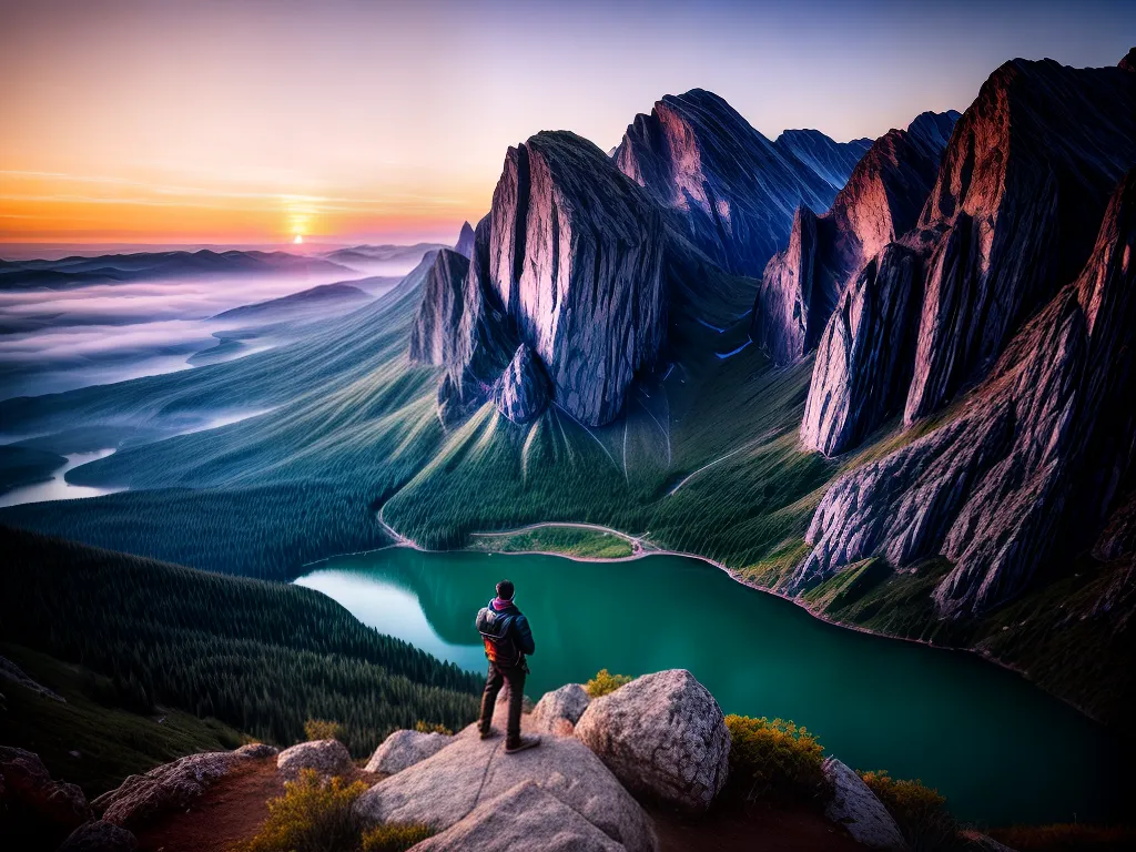 Fotos pessoa montanha por do sol sonhos 5