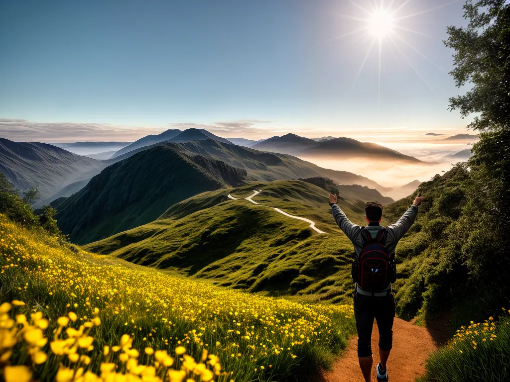 Desmascare a Sabotagem dos Sonhos: Viva uma Realidade Plena 2 Fotos pessoa sorriso por do sol montanha 3