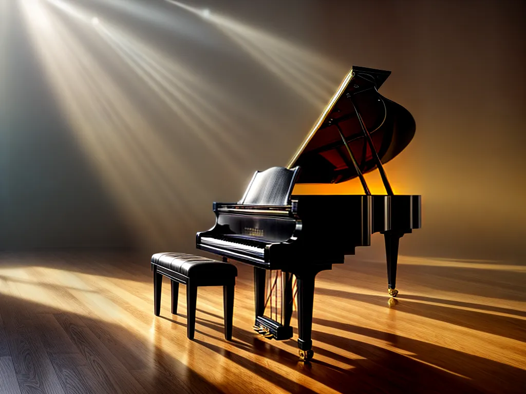 Fotos piano ouro encanto melodia inspiracao