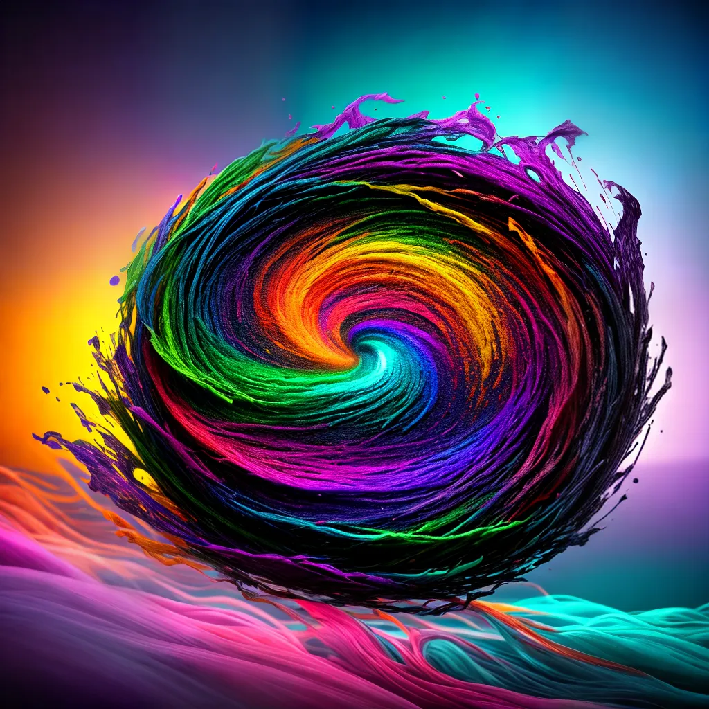 Fotos pintura abstrata cores misterio