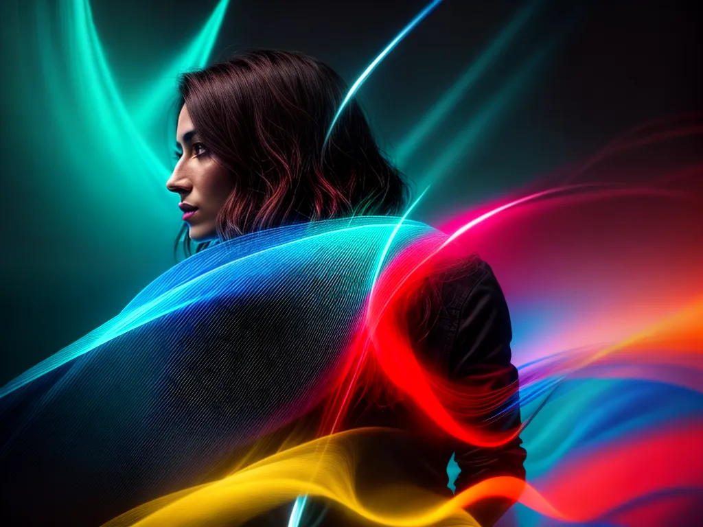 Fotos pintura abstrata vibrante cores emocoes