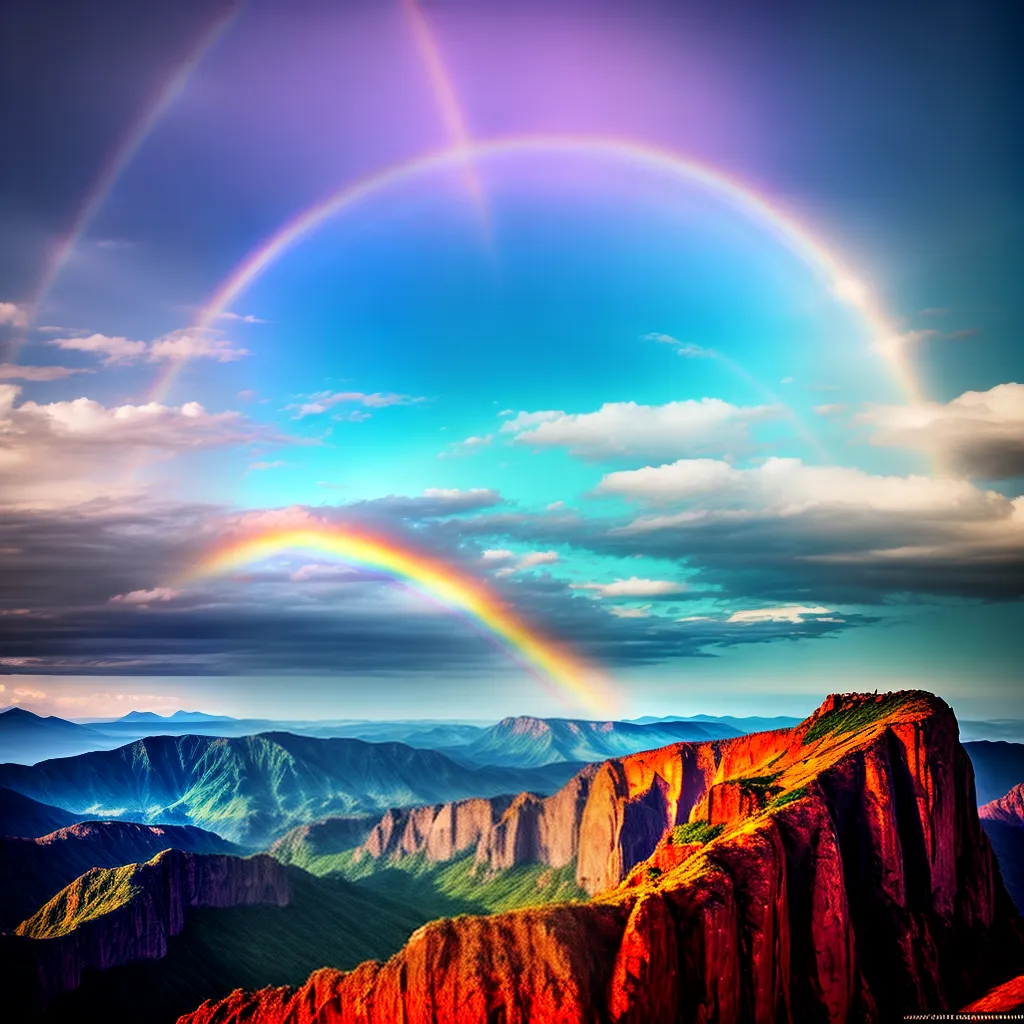 Fotos pintura arco iris sonhador
