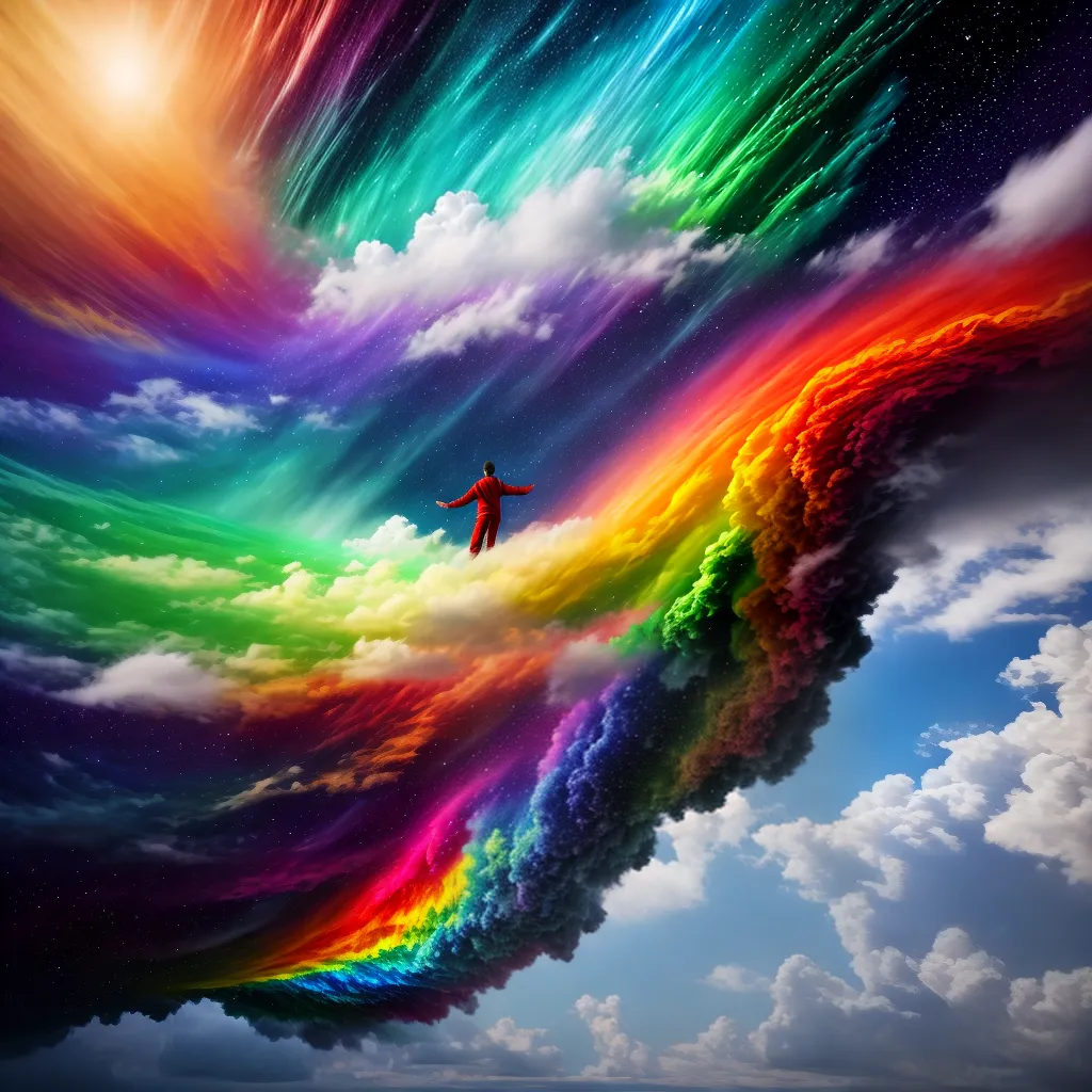 Sonhos: Revelando a Permeabilidade da Imaginação e a Agilidade dos Significados 4 Fotos pintura ceu flutuante sonhos surreal