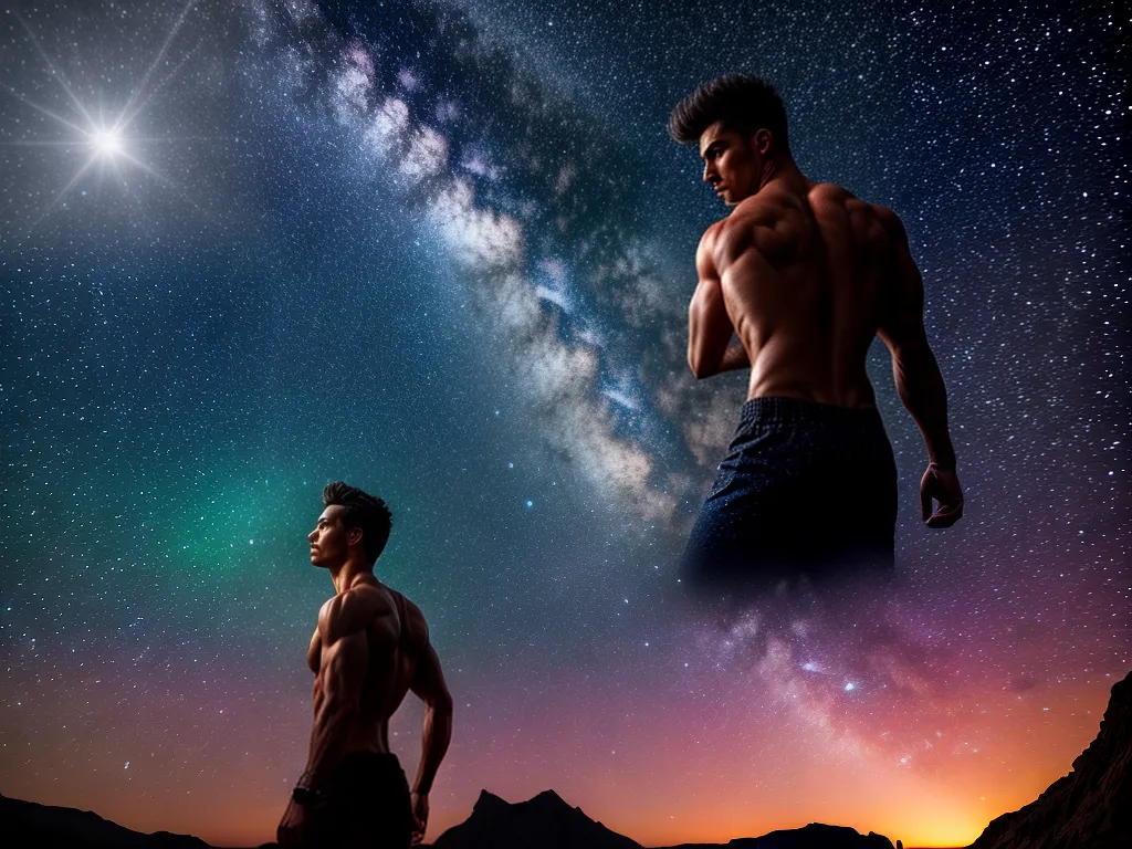 Fotos pintura ceu noturno estrelas surrealismo