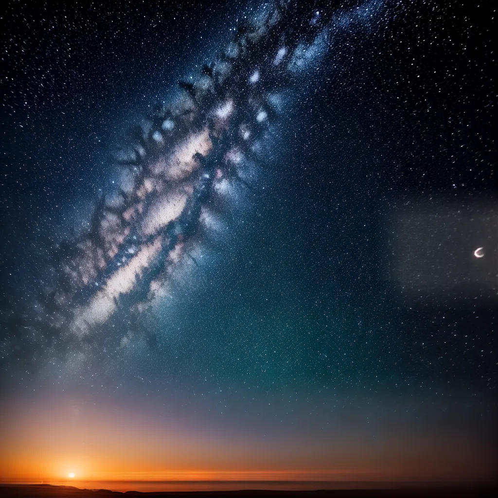 Fotos pintura noite estrelada sonhos coloridos