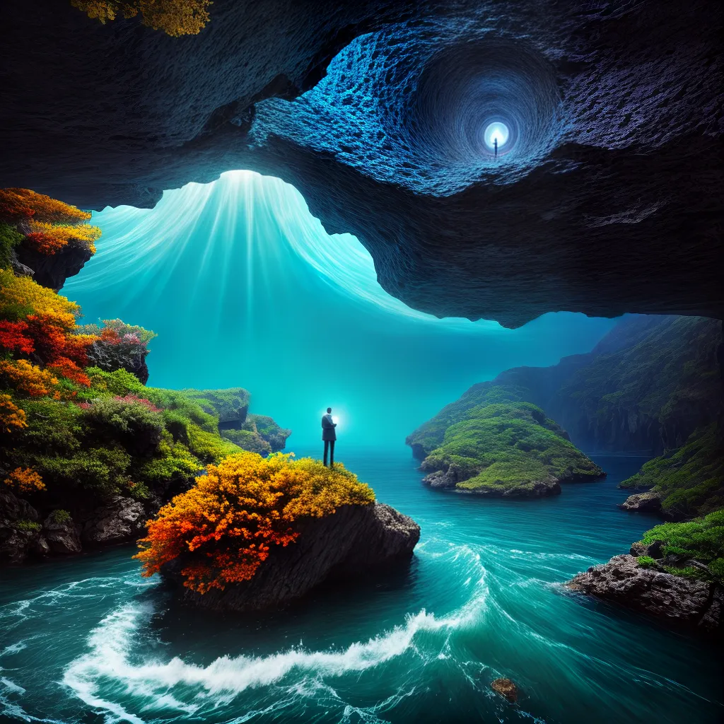 Mergulhe no Inconsciente: A Profundidade dos Sonhos 5 Fotos pintura oceano mergulho sonhos