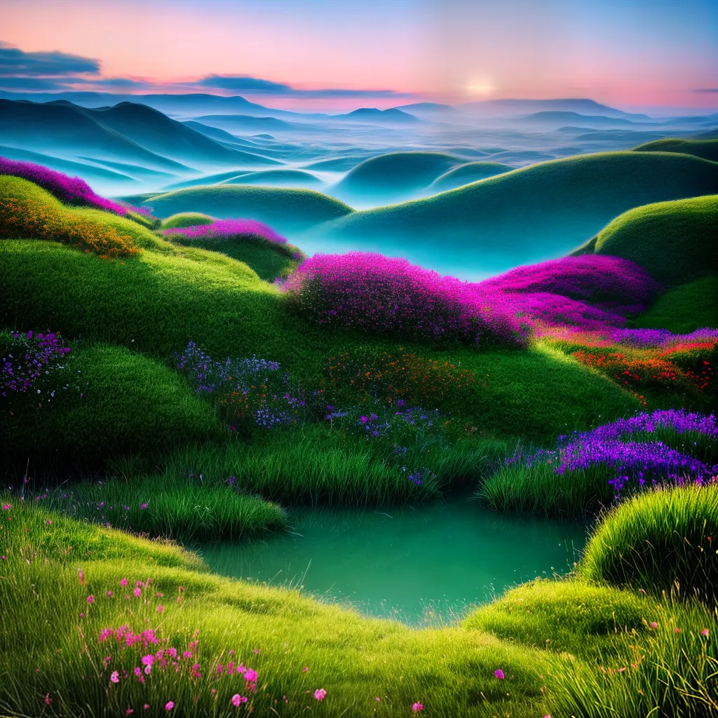 Fotos pintura onirica paisagem cidade flutuante