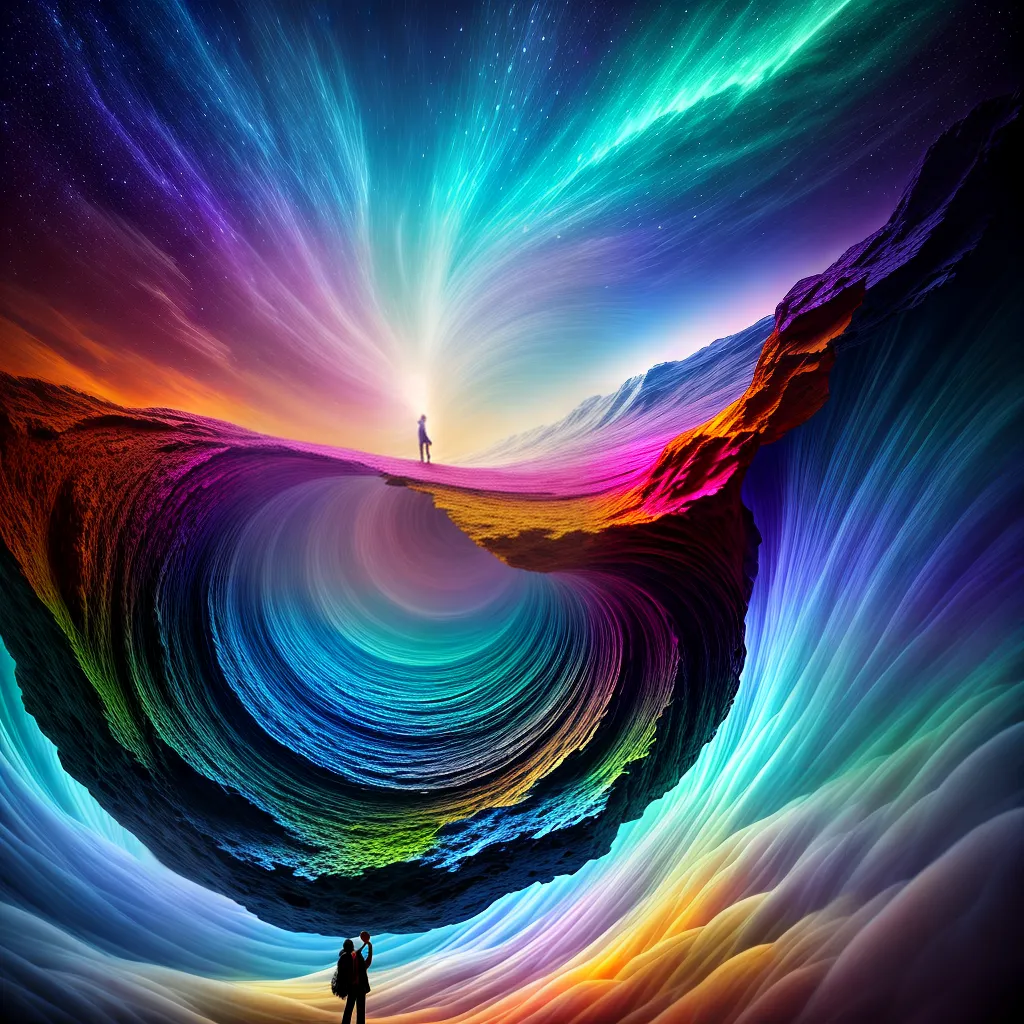 Fotos pintura sonho colorido misterio