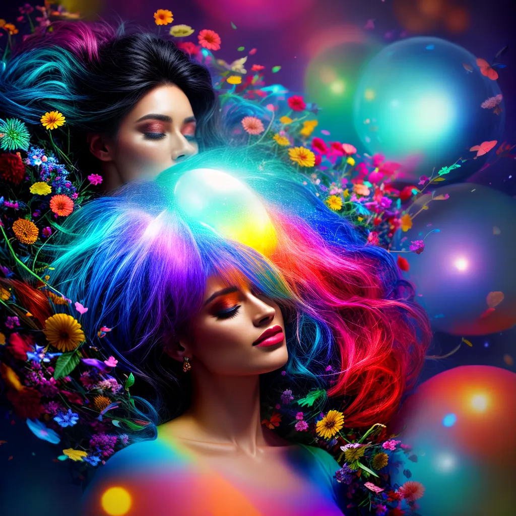 Explore os mistérios dos sonhos e seu significado oculto 3 Fotos pintura sonho orbe colorido