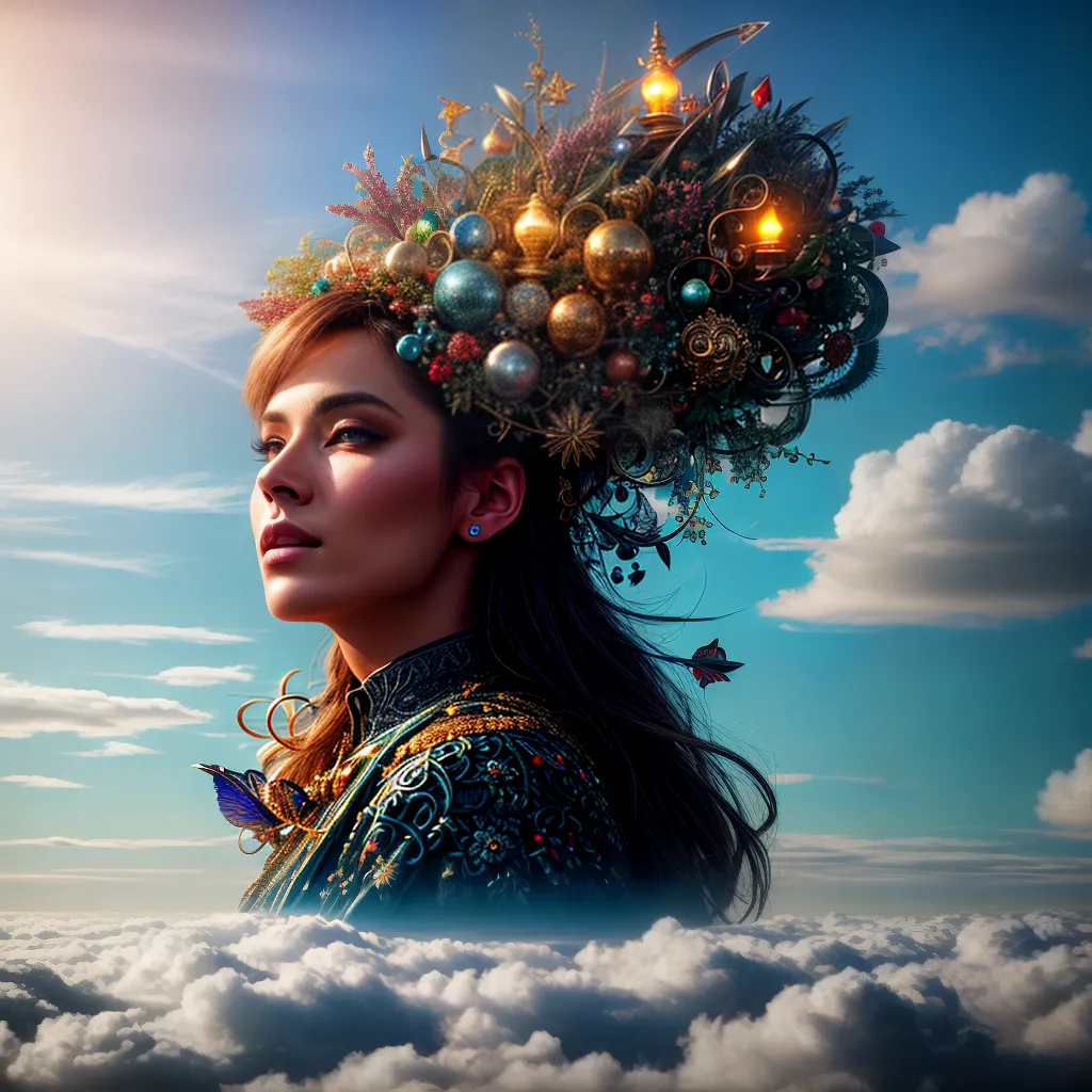 Além da Imaginação: O Significado dos Sonhos Revelado 2 Fotos pintura sonhos surrealismo nuvens simbolos