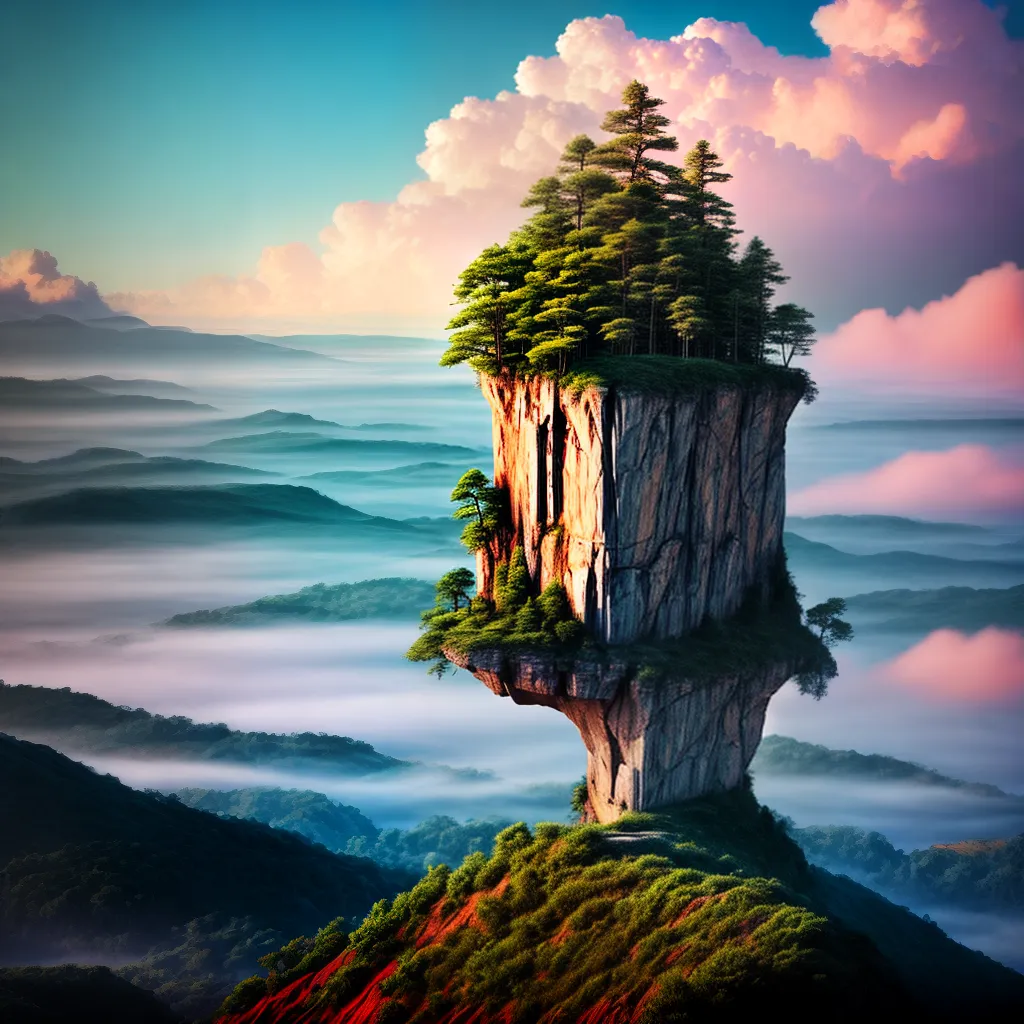 Fotos pintura surreal escada ceu sonhos